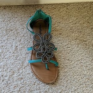 Teal sandals